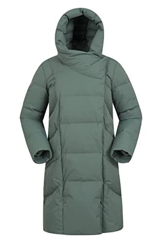 Cosy Wrap Womens Down Padded Jacket - Water Resistant Ladies Winter Coat, Down Fill Power 600, Warm 