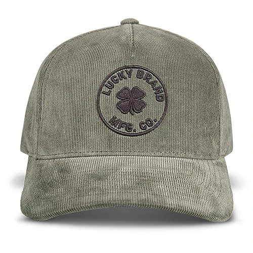 Cotton Embroidered Baseball Cap with Adjustable Straps for Men and Women (One Size Fits Most), Moss, One size