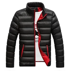 Cotton Puffer Jakcets Men Puffer Down Softshell Men's Thicken Warm Windbreaker Zipped Stand Up Colla