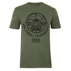 Cotton Soul  Volleyball Unisex T Shirt Military Green, Medium