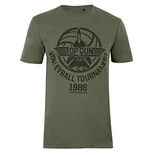 Cotton Soul  Volleyball Unisex T Shirt Military Green, Medium