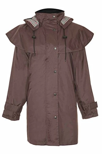 Country Estate Women Windsor Waterproof Riding Coat Brown 14