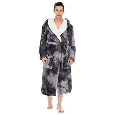 Couples Oversized Dressing Gown with Hood Fluffy Fleece Bath Robe Pyjamas Pjs Long Towelling Nightwear Sleepwear Bathrobe for Women Ladies Men (Dark Grey - Men, XL) Couples Oversized Dressing Gown with Hood Fluffy Fleece Bath Robe Pyjamas Pjs Long Towelling Nightwear Sleepwear Bathrobe for Women Ladies Men (Dark Grey - Men, XL)