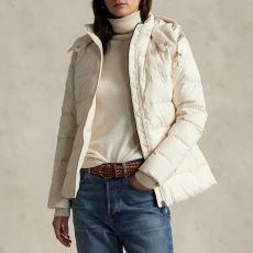 Cream Belmont Puffer Coat