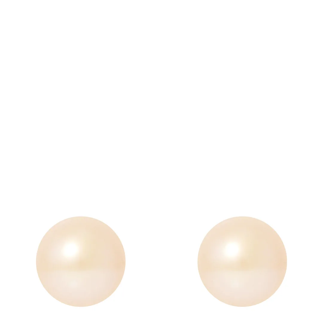 Cream Pearl Stud Earrings
