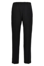 Crepe georgette pants Black Size