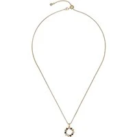 Cresar Midnight Rainbow Crystal Hoop Necklace - 15cm