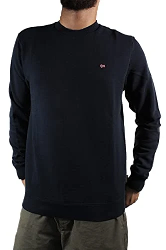 Crew neck sweatshirt man NP0A4FQW NAVY BLUE, Blue Marine, XXXL