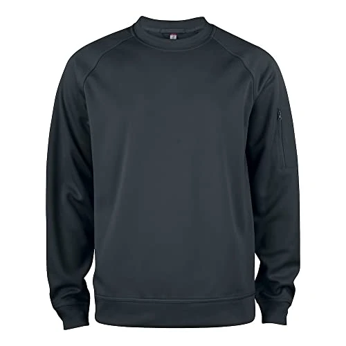 - Crew Neck Sweatshirt Men Women Unisex Basic Active Roundneck, polyester, soft, resistant to washes