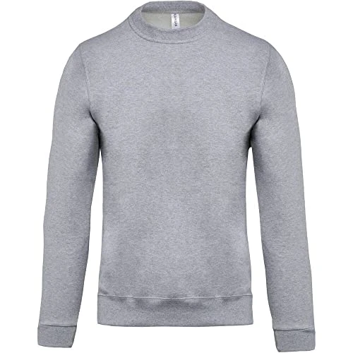 Crew Neck Sweatshirt - Oxford Grey, M, Unisex