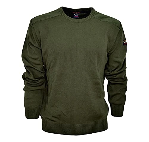 Crew Neck Wool Blend Sweater Green