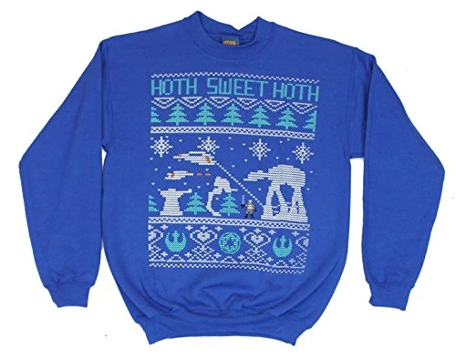 Crewneck Sweatshirt -Hoth Sweet Hoth Christmas Sweater Style Image (XX-Large) Black, Black, XXL