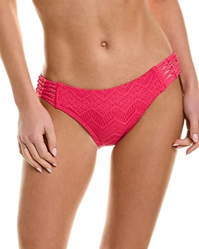 Crochet Bikini Bottoms, Dragon Fruit, Small