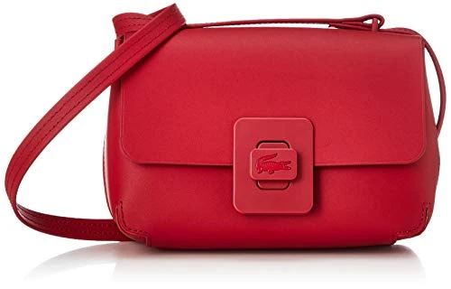 Croco Turn Shoulder Bag Cinabre