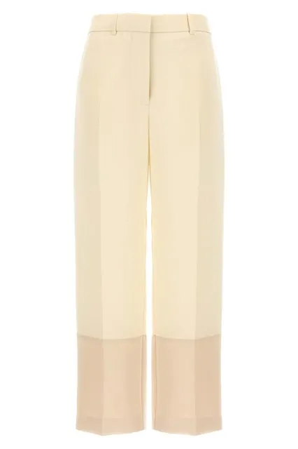 Cropped pants - White