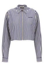 Cropped striped shirt Multicolor Size