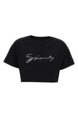 cropped T-shirt Black Size