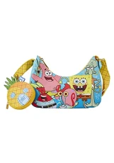 Cross Body Bag Spongebob Squarepants Group Shot Official Blue Taille Unique Cross Body Bag Spongebob Squarepants Group Shot Official Blue Taille Unique