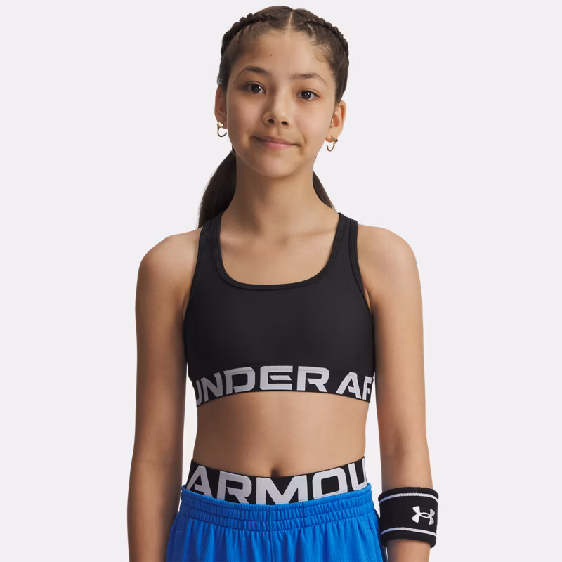 Crossback Girls Sports Bra Black / White YSM ( 54 in)
