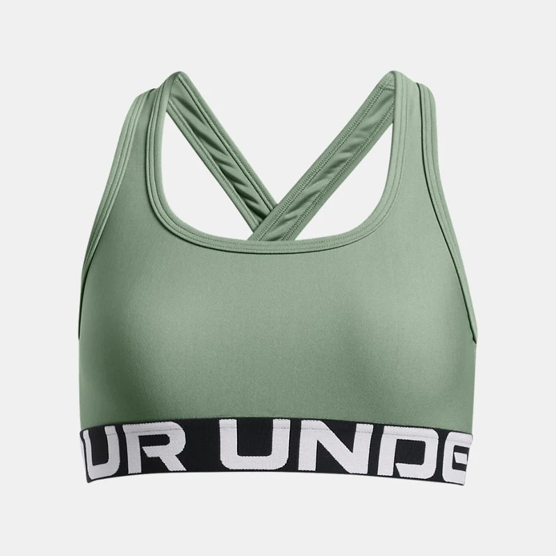 Crossback Girls Sports Bra Silica Green / White YSM ( 54 in)
