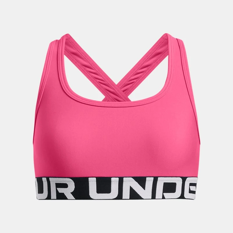 Crossback Girls Sports Bra Super Pink / White YLG (59 in)