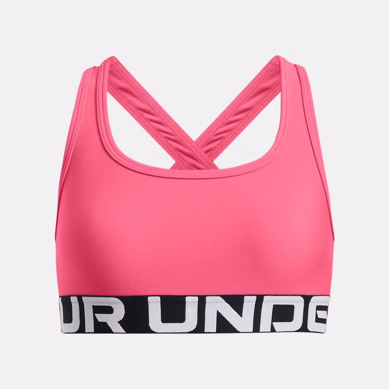Crossback Girls Sports Bra Super Pink / White YXS ( in)