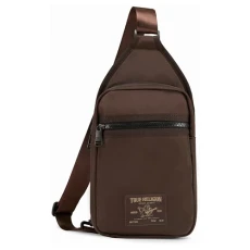 Crossbody Bag Men – Casual Shoulder Sling Bag for Men, Small Travel Men’s Crossbody, Brown, One Size