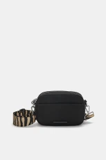 Crossbody Bag With Interchangeable Strap - Black