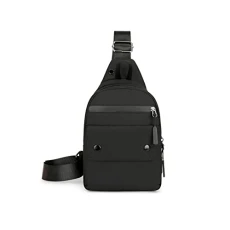 Crossbody Sling Bags for Women, Strap Bag Fanny Pack with Headphone Hole Hiking Backpack for Men