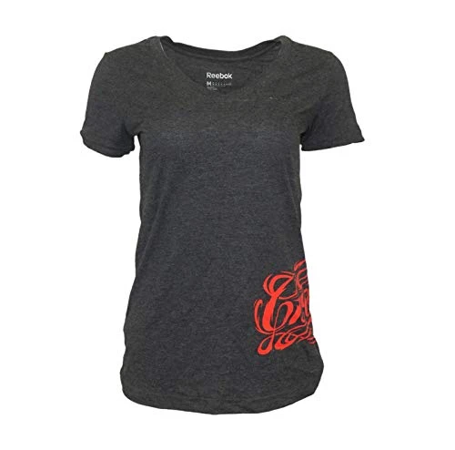 Crossfit Women's Black Side Logo Tri-Blend V-Neck T-Shirt Z85887, Black, XS