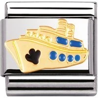 Cruise Ship Charm - Stainless Steel