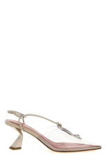 Crystal Pvc Sling Backs Size IT