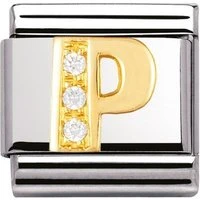 Cubic Zirconia P Charm