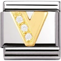 Cubic Zirconia V Charm