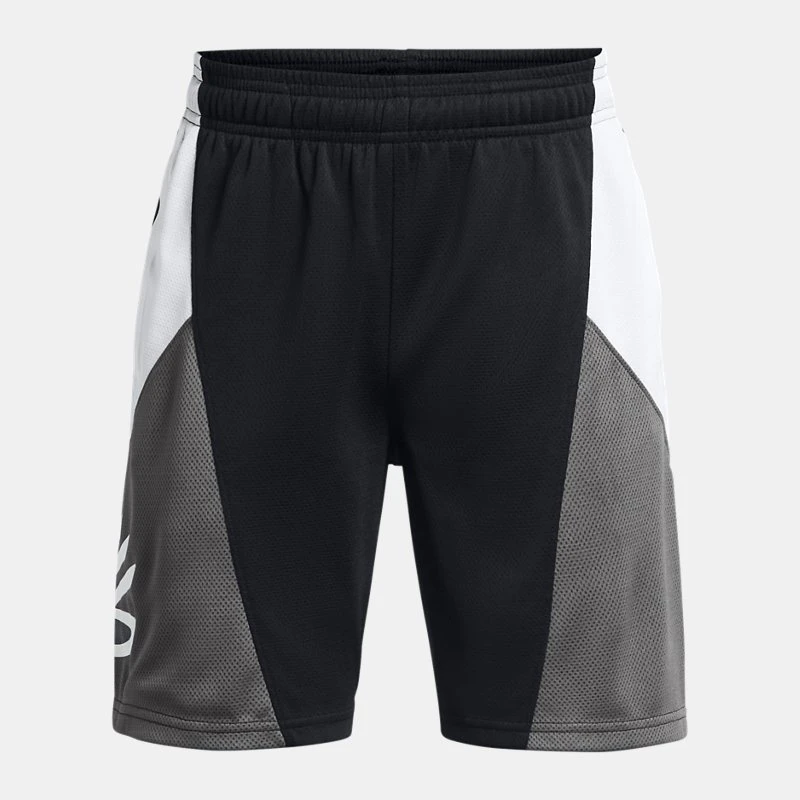 Curry Splash Boys Shorts Black / Castlerock / White YSM ( 54 in)