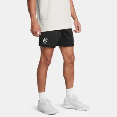 Curry Splash Mens Shorts Black / White Clay