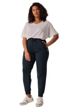 Curve Blue Tapered Joggers - Women's - Plus Size Curve Curve Blue Tapered Joggers - Women's - Plus Size Curve
