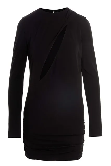 Cut out jersey dress - Black