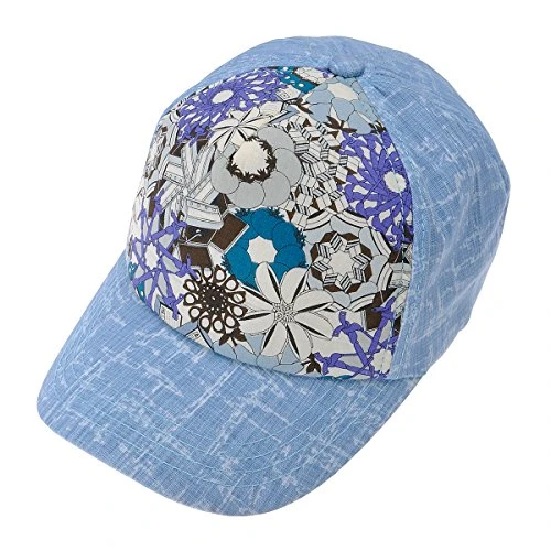 Cute Floral Texture Pattern Adjustable Baseball Cap Fishermen Hat (Blue)
