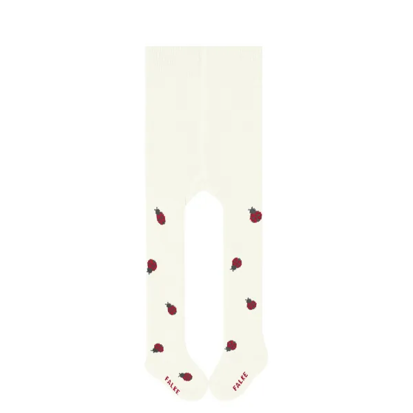 Cute Ladybug Babies Tights - White
