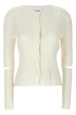 Cutout Detail Ribbed Cardigan Size IT