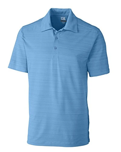 Cutter mensMCK00755Drytec Highland Park Polo Shirt Stripes Short Sleeve Polo Shirt - Blue - S