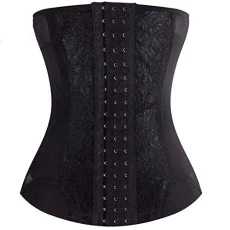Cyber of Monday 2024 Brown Leather Corset Black Under Bust Corset Top Plus Size Chain Belt Underbust Corset Plus Size Black Corset Waistcoat Day Prime Todays Deals