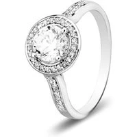 CZ Halo Ring - Ring Size 60