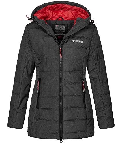 D-457 Women's Winter Parka Jacket, charcoal, S