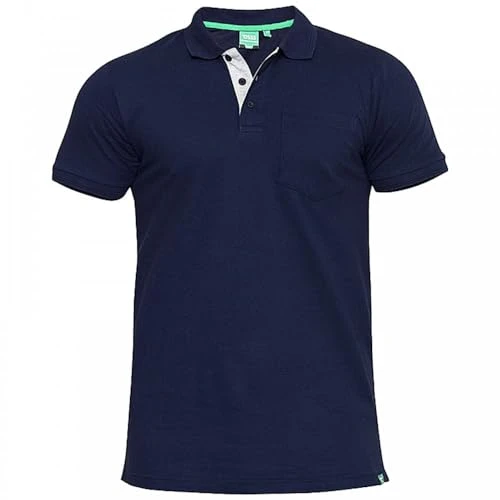 D555 Duke Mens King Size Polo Shirt - Navy - 4XL