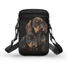 Dachshund Dog Crossbody Cell Phone Purses for Women Wallet Cute Sausage Dog Over The Shoulder Purse for Teens 10-12/12-14 Years Old Cross Body Bag With Adjustable Strap