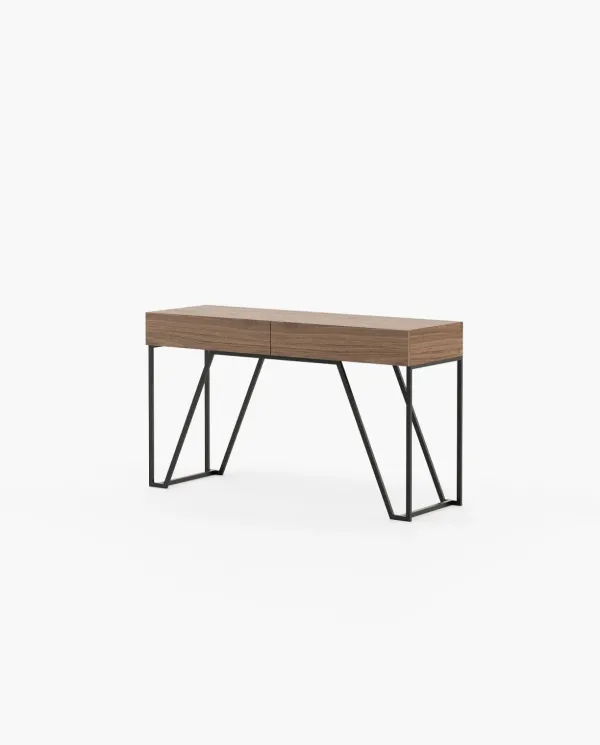 DALLAS Console Table Walnut Veneer Matte