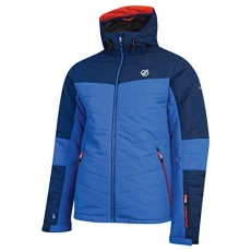 Dare2b DOMAIN Waterproof & Breathable Quilted Silhouette Ski & Snowboard Jacket With High Loft Insulation Waterproof Insulated Jackets - Admiral Blue/Oxford Blue, Small Dare2b DOMAIN Waterproof & Breathable Quilted Silhouette Ski & Snowboard Jacket With High Loft Insulation Waterproof Insulated Jackets - Admiral Blue/Oxford Blue, Small