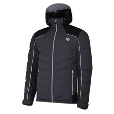 Dare2b Maxim Waterproof & Breathable Quilted Silhouette High Loft Insulated Ski & Snowbard Jacket with Deatchable Snowskirt & Peaked Hood Waterproof Insulated Jackets - Ebony/Black, XXX-Large Dare2b Maxim Waterproof & Breathable Quilted Silhouette High Loft Insulated Ski & Snowbard Jacket with Deatchable Snowskirt & Peaked Hood Waterproof Insulated Jackets - Ebony/Black, XXX-Large